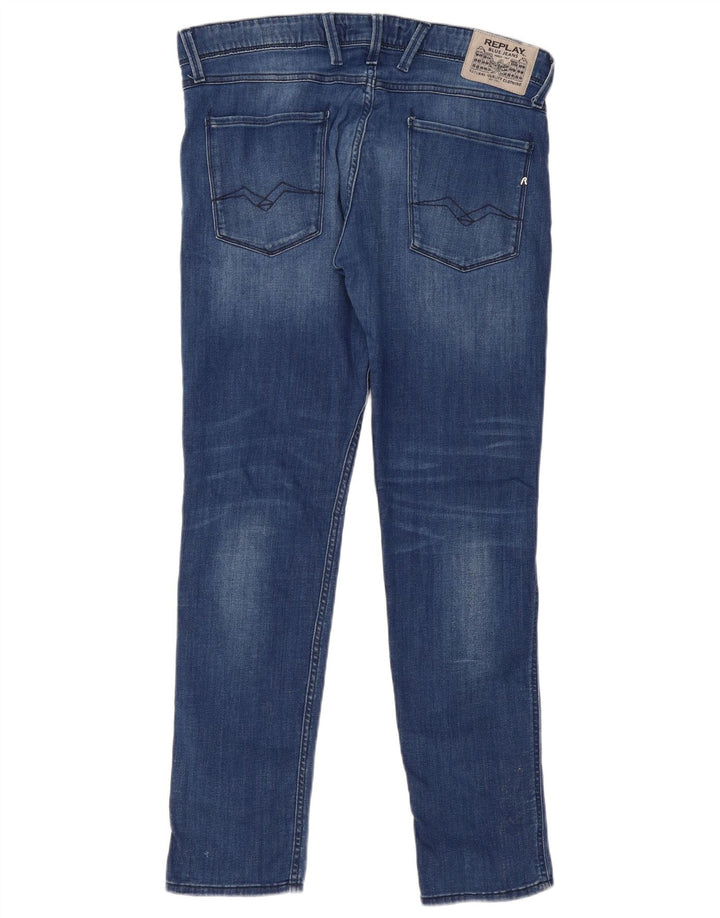 Replay Γυναικείο Anbass Slim Jeans W34 L32 Μπλε βαμβακερό