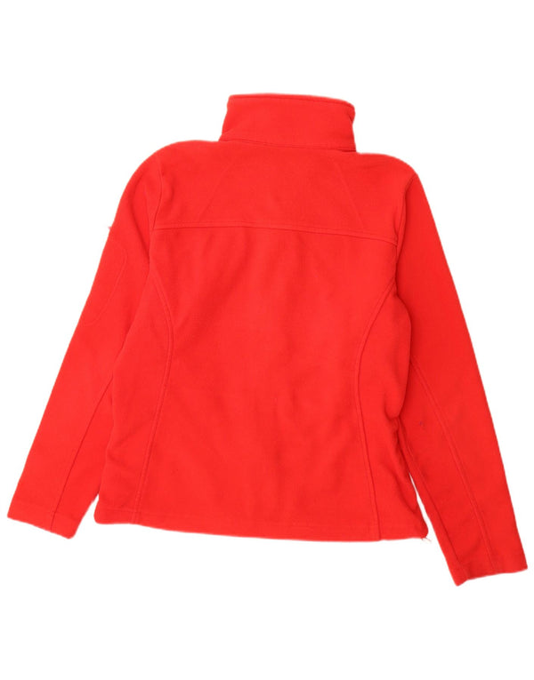 COLUMBIA Γυναικείο Fleece Jacket UK 12 Medium Red Polyester