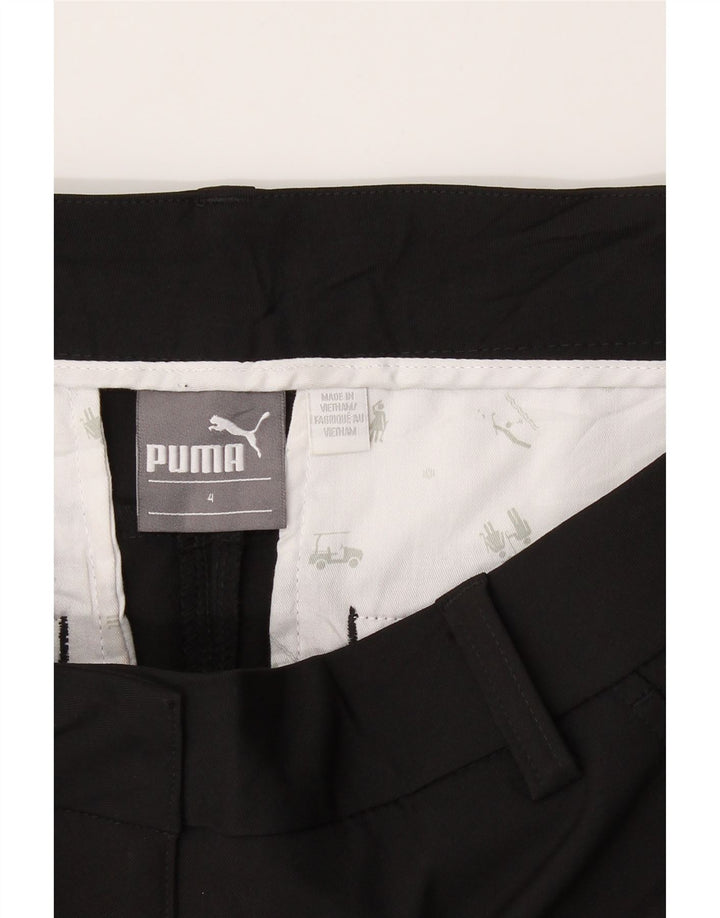 PUMA Womens Slim Chino Trousers US 4 Small W27 L29 Black Polyester Vintage Puma and Second-Hand Puma from Messina Hembry 
