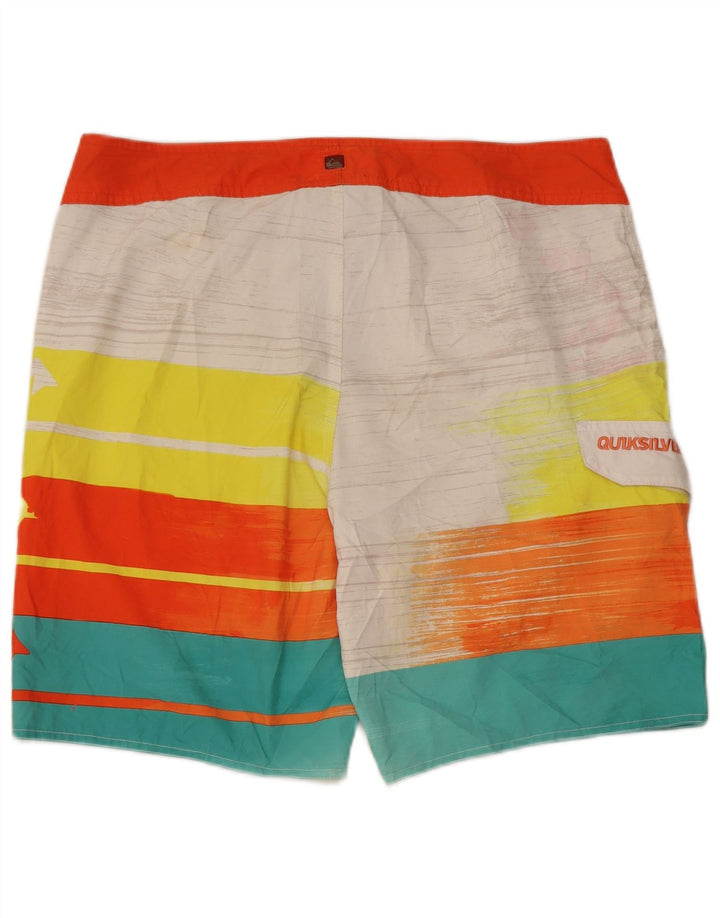 Ανδρικό γραφικό σορτς κολύμβησης Quiksilver μεγάλο πολύχρωμο ριγέ