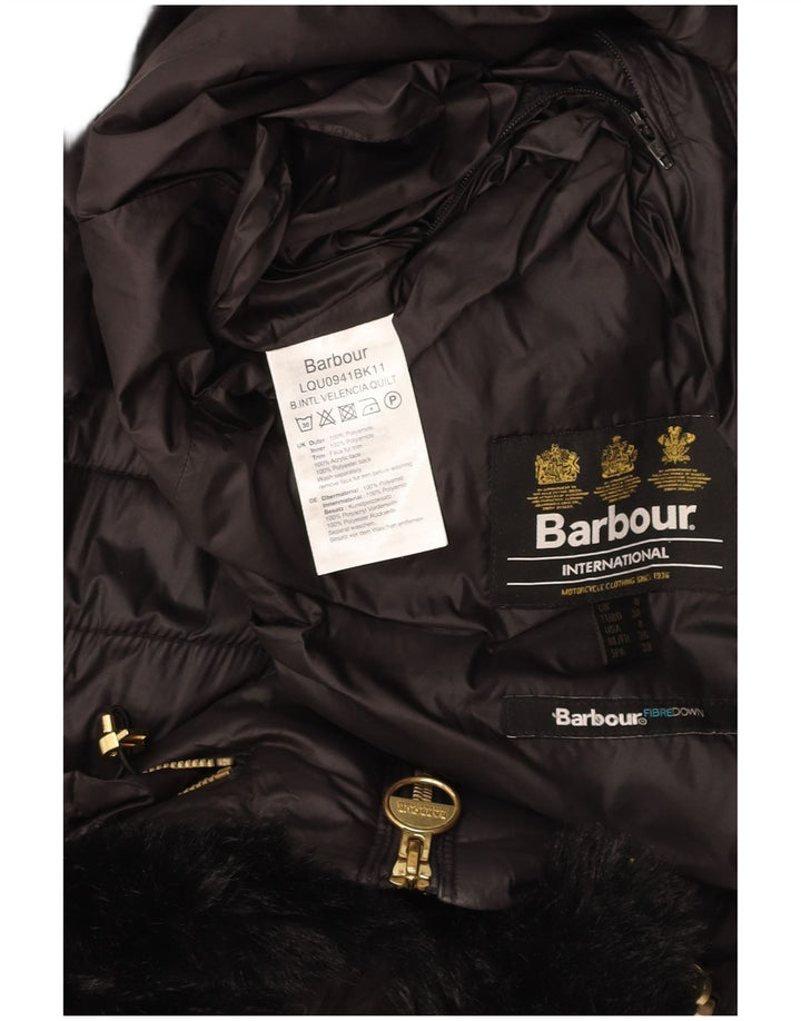 Γυναικείο μπουφάν με κουκούλα BARBOUR UK 8 Small Black Polyamide