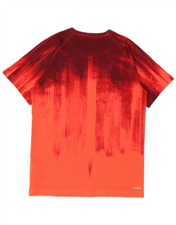 Ανδρικό T-Shirt Climalite Adidas Top XS Red Tie Dye Polyester