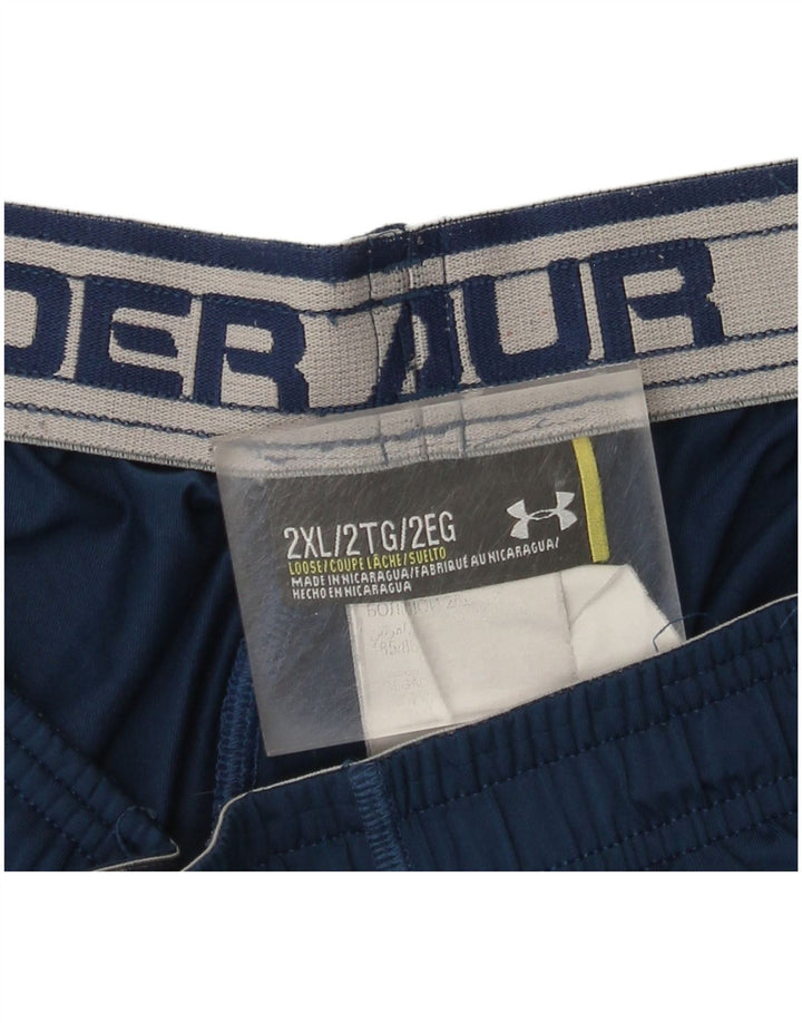 Ανδρικό αθλητικό σορτς Under Armour 2XL Navy Blue Colorblock Πολυεστέρας