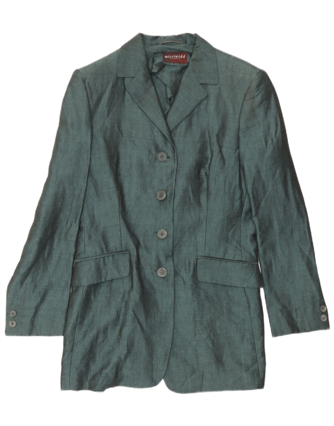Misstwidd Γυναικείο Μπουφάν Blazer IT 44 Μεσαίο Πράσινο Λινό
