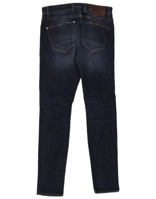 G-STAR Γυναικεία Revend Skinny Jeans W30 L32 Navy Blue Cotton