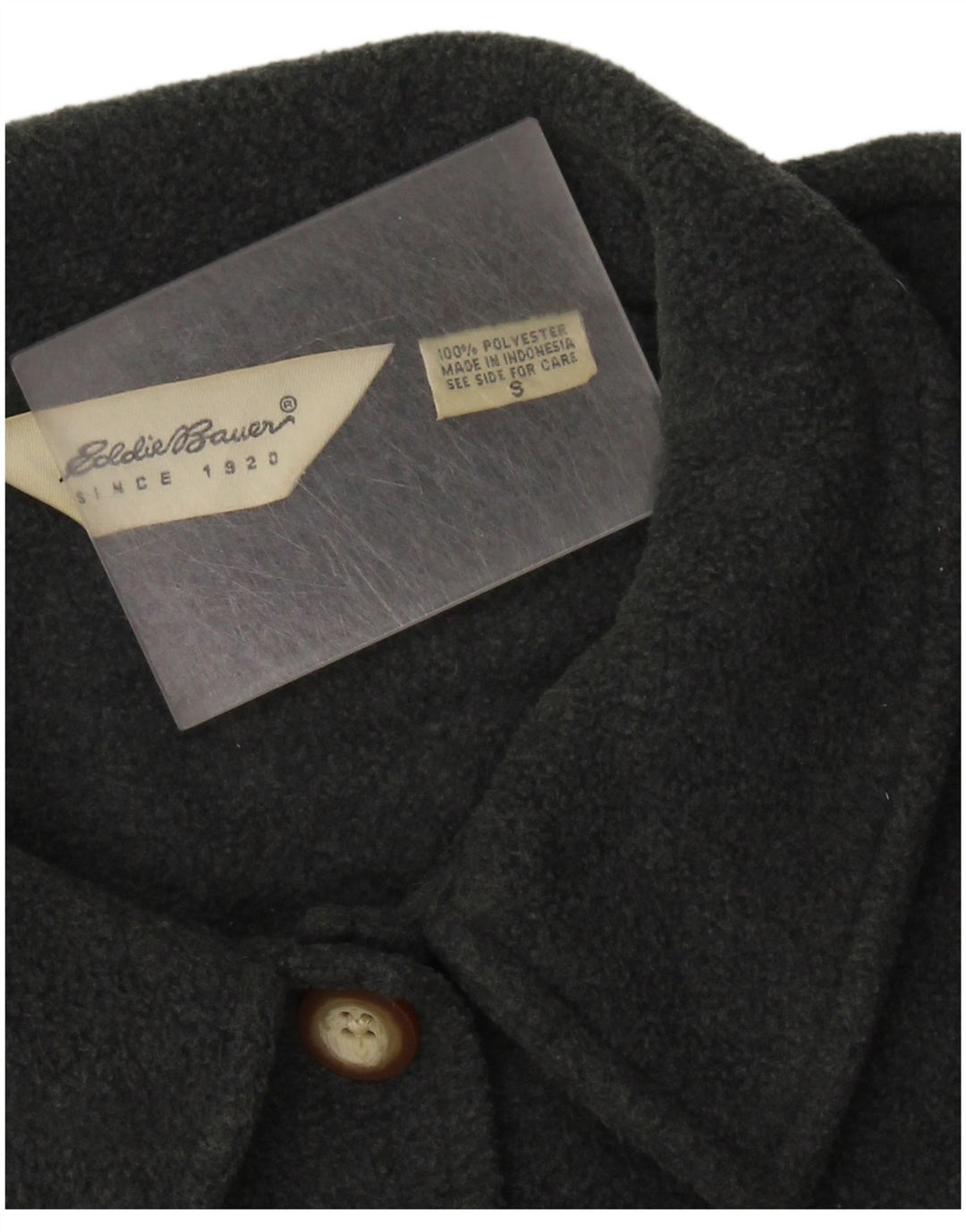 EDDIE BAUER Γυναικείο μπουφάν Fleece Oversized UK 10 Small Grey Polyester
