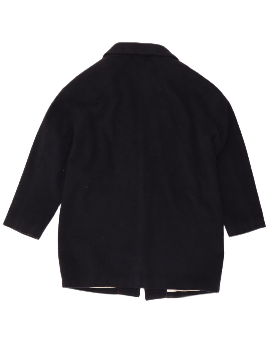 CREW CLOTHING Γυναικείο παλτό UK 14 Large Navy Blue Wool
