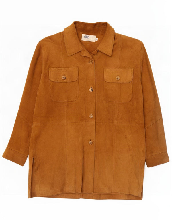 Vintage Γυναικείο Σαββατοκύριακο Suede Jacket IT 42 Medium Beige Leather