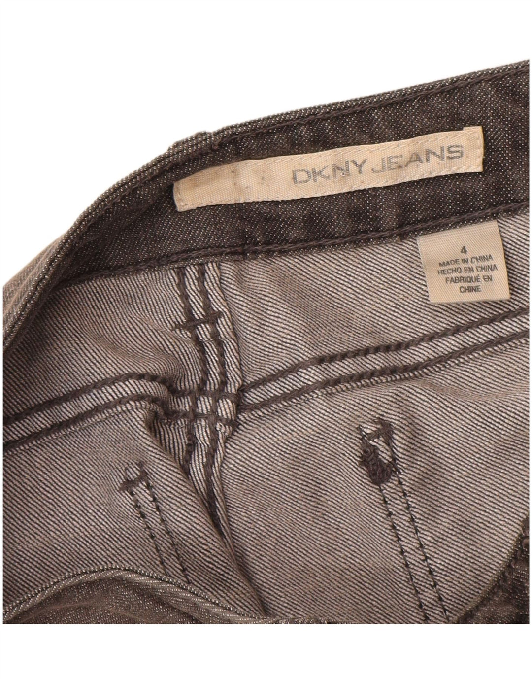 Dkny Γυναικείο Slim Jeans US 4 Small W28 L30 Γκρι βαμβακερό