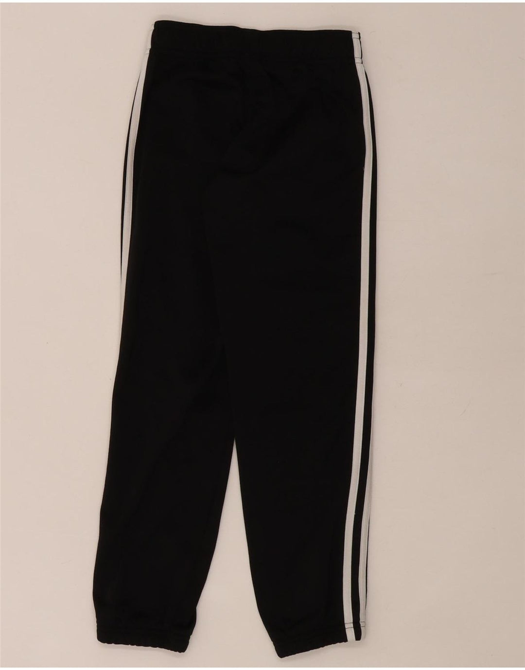 Adidas Boys Tracksuit Trousers Joggers 7-8 Years Black Polyester