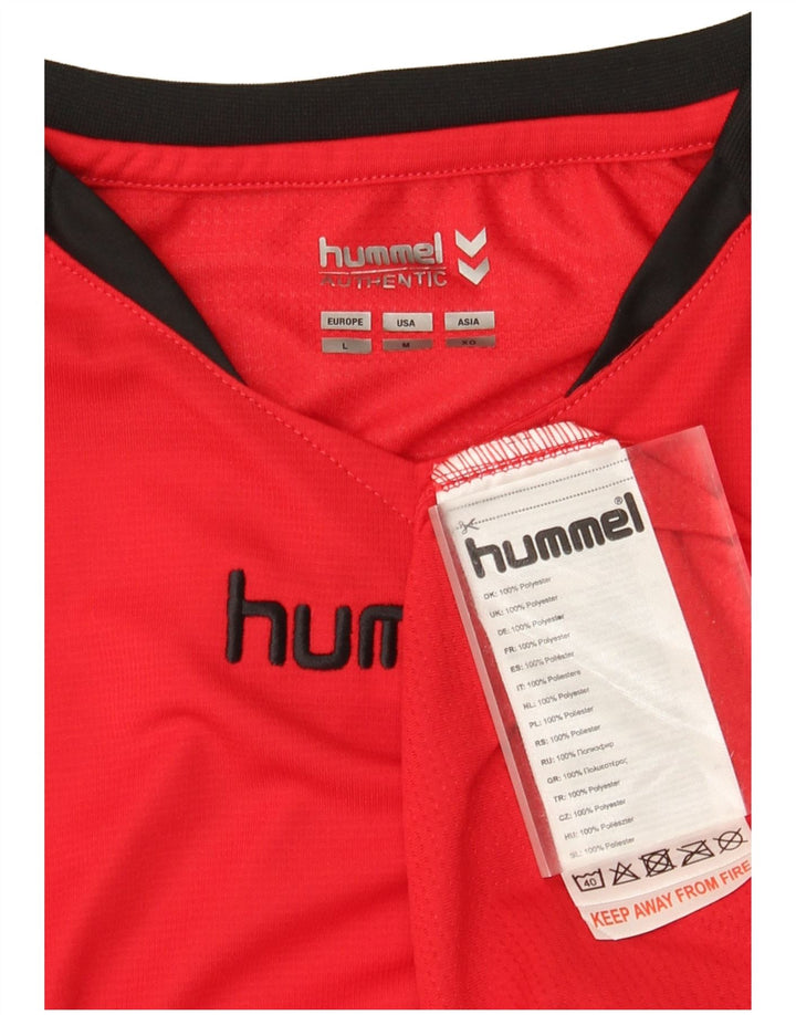 Ανδρικό γραφικό T-Shirt Hummel Top μεγάλο κόκκινο πολυεστέρα