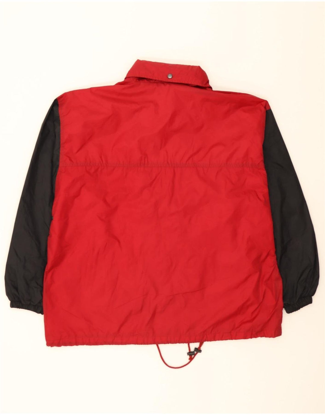 MARCEL CLAIR Mens Hooded Tracksuit Top Jacket XL Red Colourblock Polyamide Vintage Marcel Clair and Second-Hand Marcel Clair from Messina Hembry 