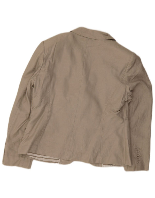 Marks & Spencer Γυναικείο Μπουφάν Blazer με 3 κουμπιά UK 16 Large Green Flax