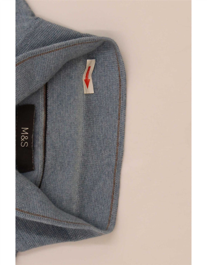 Marks & Spencer Ανδρικό πουλόβερ με λαιμό polo, μεσαίο βαμβακερό