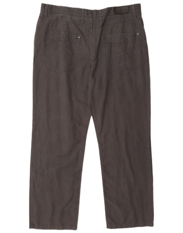 Marks & Spencer Mens Blue Harbour Straight Casual Παντελόνι W38 L31 Γκρι