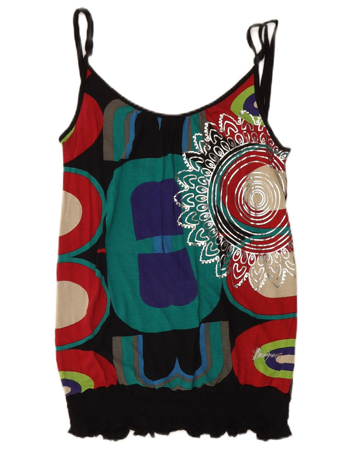 DESIGUAL Γυναικείο Cami Top UK 12 Medium πολύχρωμο γεωμετρικό