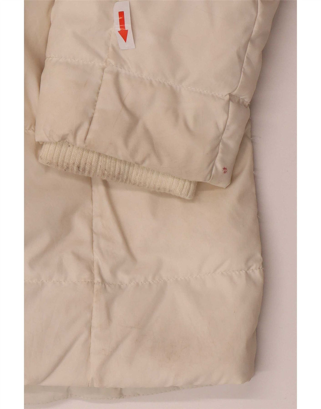 Tommy Hilfiger Γυναικείο παλτό με κουκούλα UK 6 XS Λευκός Πολυεστέρας