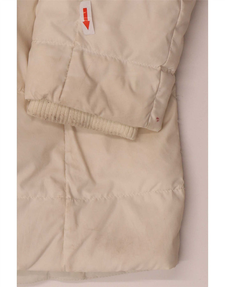 Tommy Hilfiger Γυναικείο παλτό με κουκούλα UK 6 XS Λευκός Πολυεστέρας