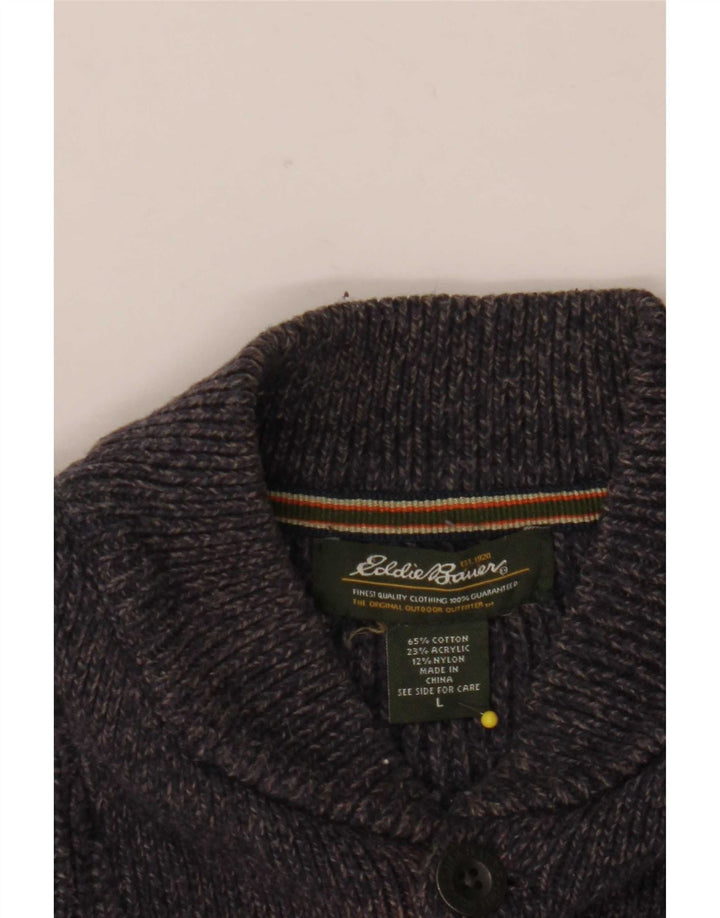 Eddie Bauer Ανδρικό πουλόβερ με λαιμό με κουμπιά και βαμβακερό μπλε ναυτικό