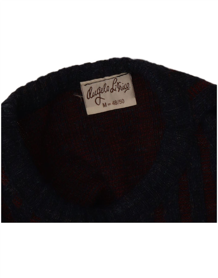 Ανδρικό πουλόβερ Angelo Litrico Crew Neck Jumper EU 48/50 Medium Blue Geometric