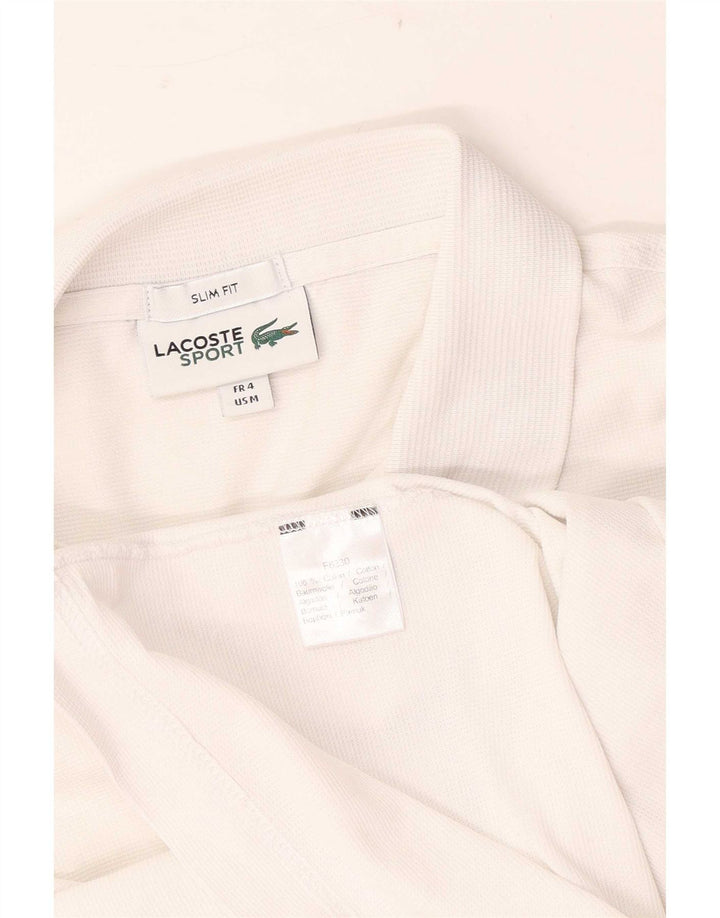 Lacoste Ανδρικό πουκάμισο Polo Slim Fit Μέγεθος 4 Μεσαίο λευκό βαμβακερό