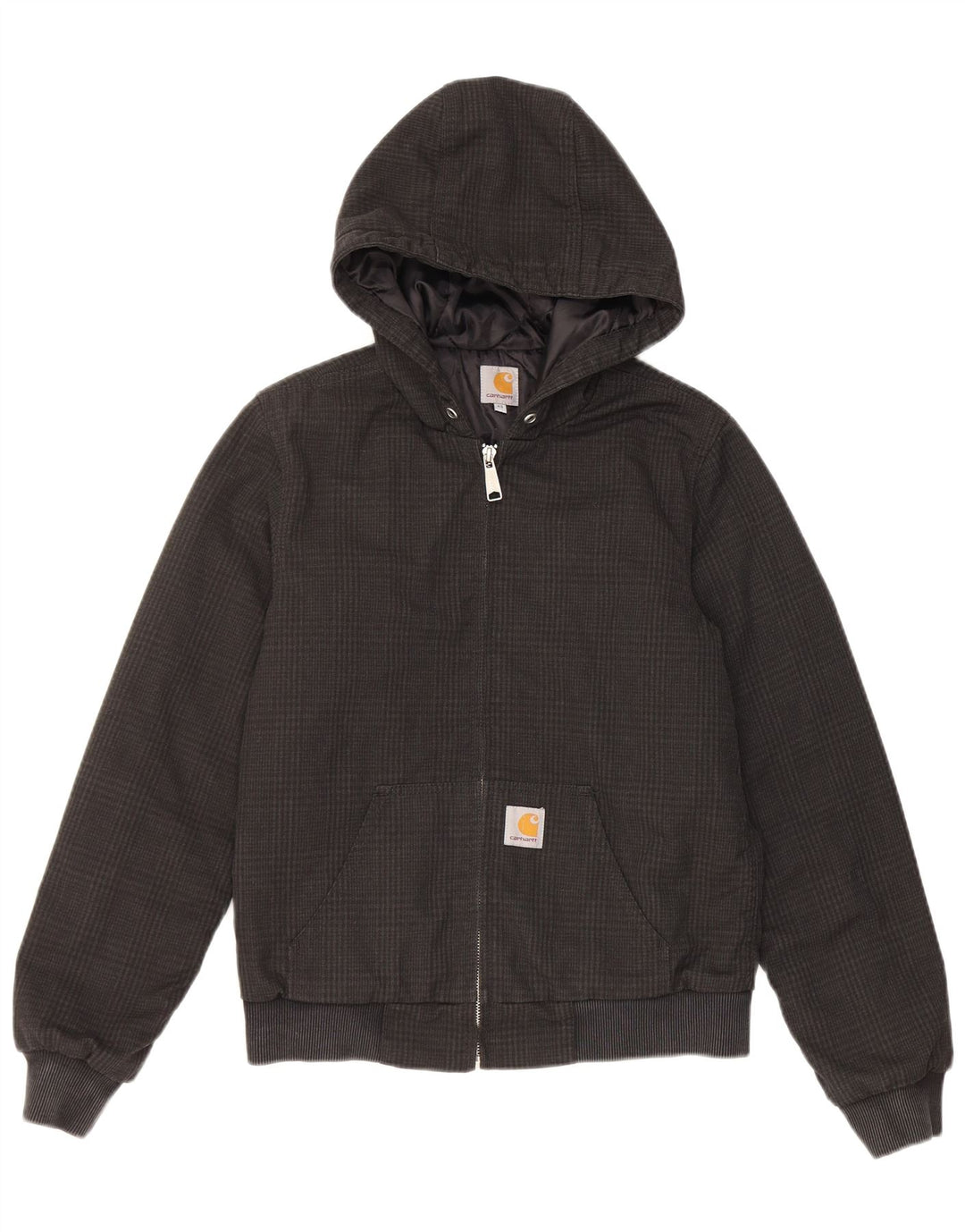 Carhartt Γυναικείο μπουφάν με κουκούλα Bomber UK 6 XS Black Check Polyester