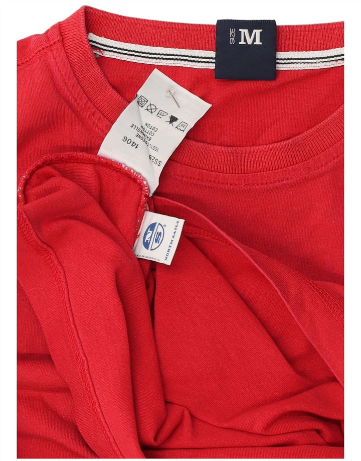 Ανδρικό γραφικό T-Shirt North Sails Top Μεσαίο κόκκινο βαμβακερό