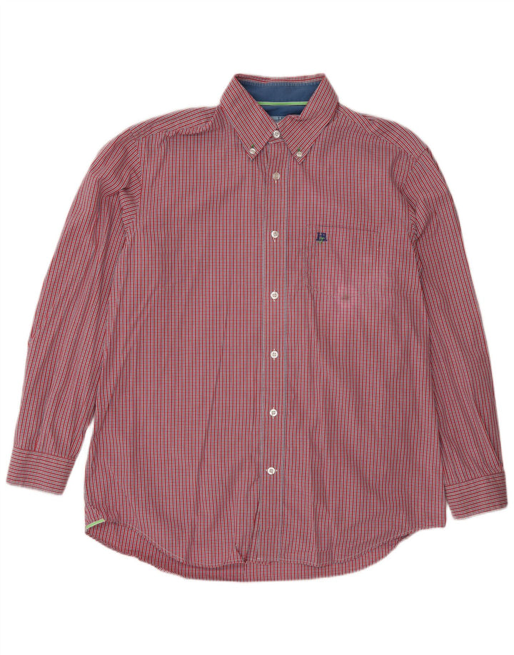 Ανδρικό πουκάμισο Harmont & Blaine XL Red Gingham Cotton