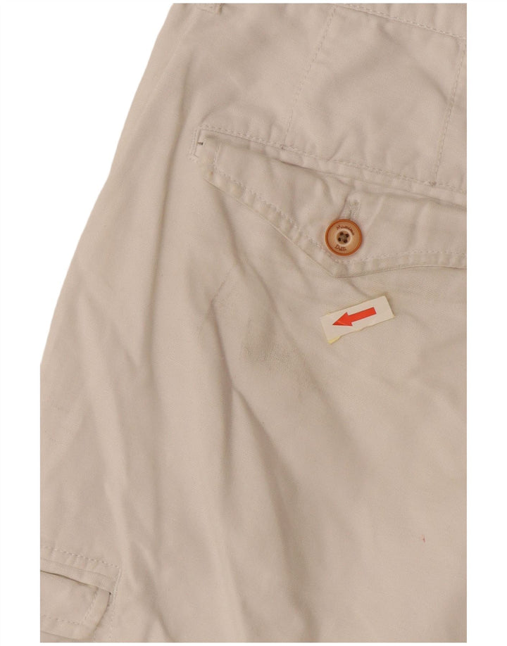 Massimo Dutti Ανδρικό σορτς Cargo EU 42 Large W32 Λευκό
