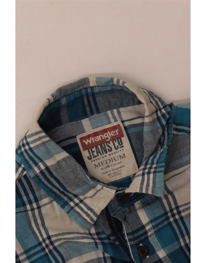 Ανδρικό πουκάμισο Wrangler με μεσαίο μπλε καρό