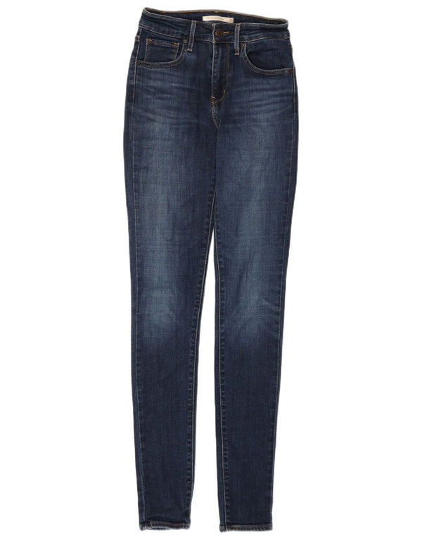 Levi's Womens 721 High Rise Skinny Jeans W25 L32 Navy Blue