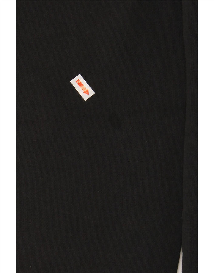 Γυναικεία αθλητική φόρμα γραφικών ADIDAS παντελόνι Joggers UK 12/14 Medium Black