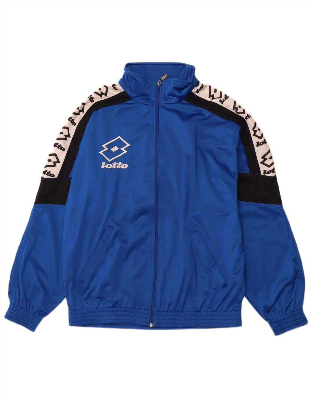 Ανδρική αθλητική φόρμα γραφικών LOTTO Top Jacket 2XL Blue Colourblock Polyester