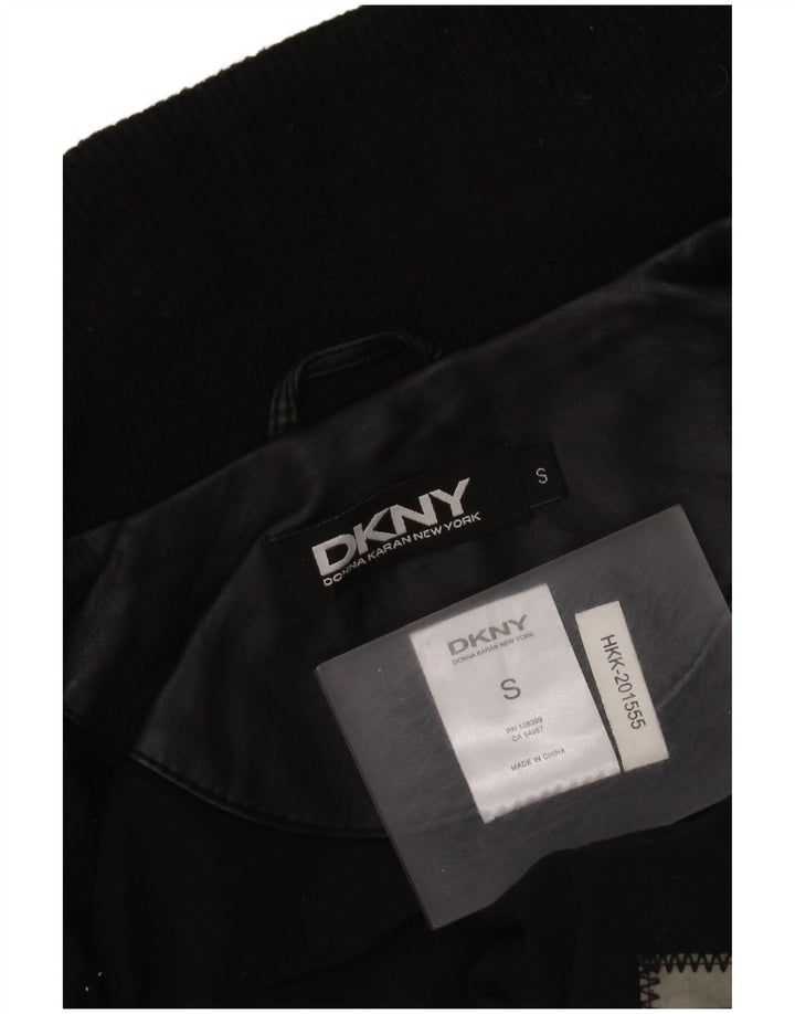 Dkny Ανδρικό Δερμάτινο Μπουφάν UK 36 Small Black Leather