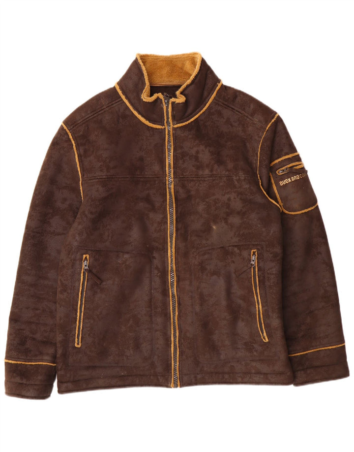 ΠΑΠΙΑ ΚΑΙ ΚΑΛΥΜΜΑ Ανδρικό μπουφάν Sherpa UK 40 Large Brown Polyester