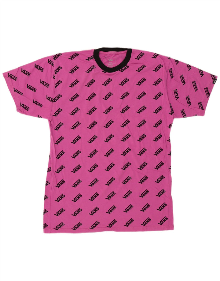 Ανδρικό γραφικό T-Shirt Vans Premium Top Μεσαίο Ροζ Βαμβακερό