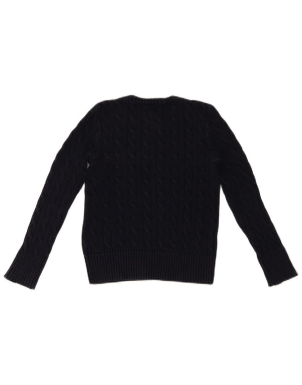 Πουλόβερ POLO RALPH LAUREN Girls Crew Neck Jumper 8-9 YearsMedium Navy Blue