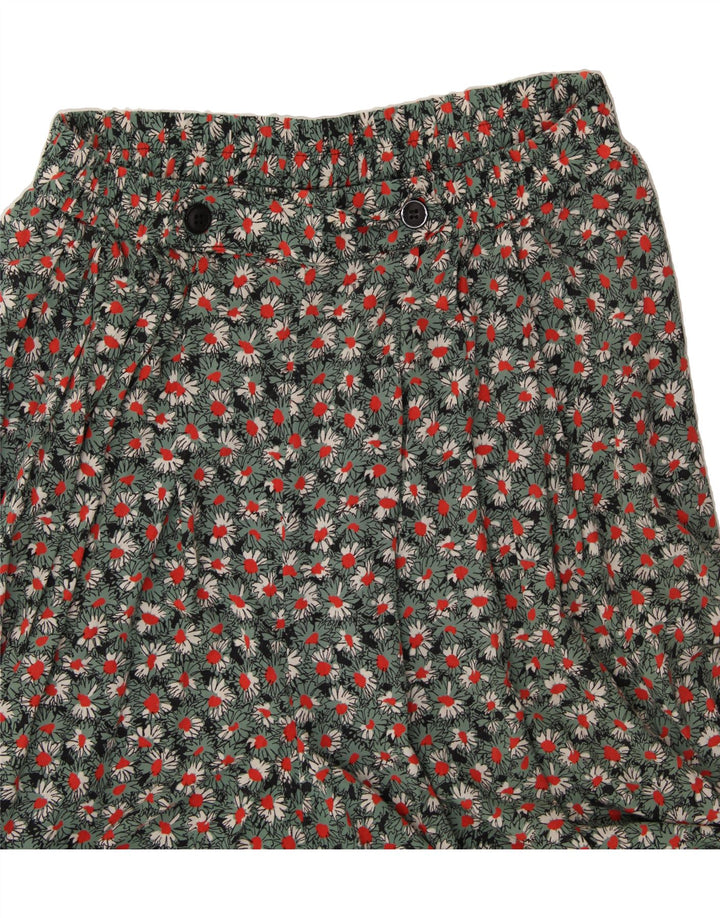 VINTAGE Womens Casual Shorts W32 Large Multicoloured Floral Vintage Vintage and Second-Hand Vintage from Messina Hembry 