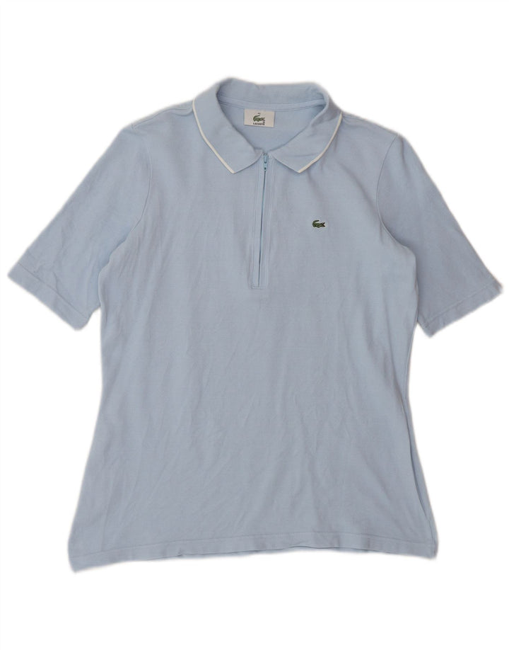 Lacoste Γυναικείο Πόλο Μπλουζάκι Νούμερο 42 Μεγάλο Μπλε Βαμβακερό