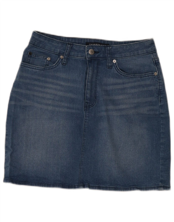 Calvin Klein Γυναικεία Τζιν Φούστα US 8 Medium W28 Μπλε