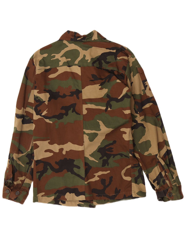 Vintage Ανδρικό Στρατιωτικό Μπουφάν EU 50 Large Khaki Camouflage Cotton Army