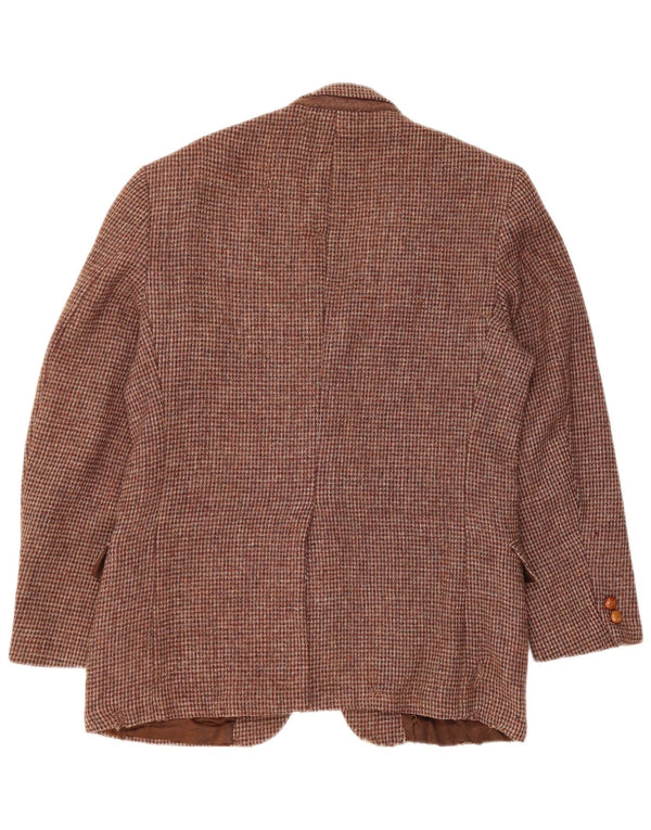 Ανδρικό μπουφάν Harris Tweed 2 Button Blazer UK 36 Small Brown Houndstooth