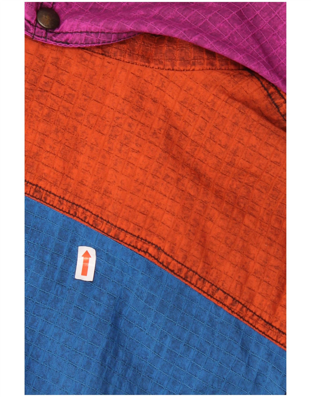 Vintage ανδρική φόρμα σκι με κουκούλα IT 52 Large Blue Colorblock Polyamide