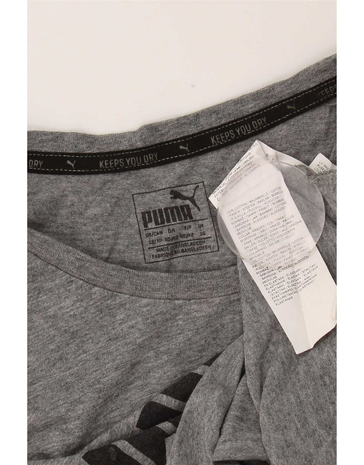 Ανδρικό γραφικό T-Shirt Puma Top XS Γκρι βαμβακερό