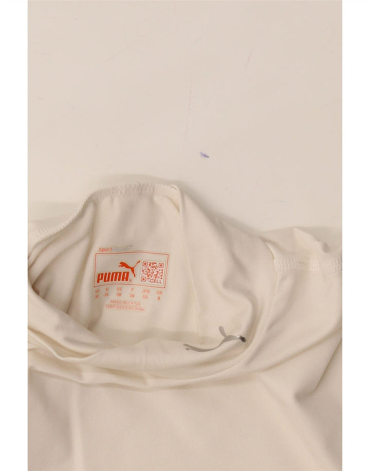 PUMA Womens Pullover Tracksuit Top UK 8 Small Off White Vintage Puma and Second-Hand Puma from Messina Hembry 