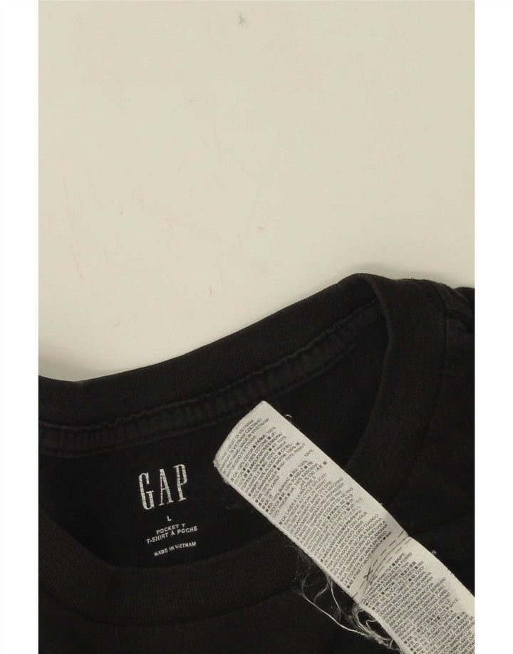 Ανδρικό T-Shirt Gap Top μεγάλο μαύρο βαμβακερό
