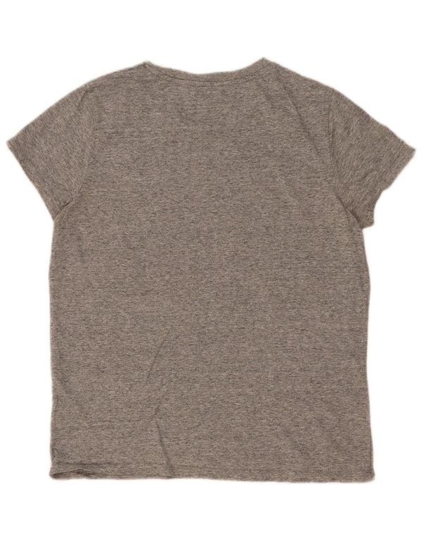 Γυναικείο γραφικό T-Shirt Levi's Top UK 12 Medium Grey