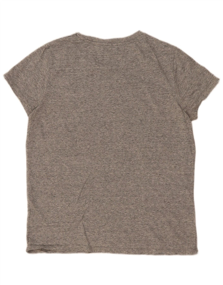 Γυναικείο γραφικό T-Shirt Levi's Top UK 12 Medium Grey