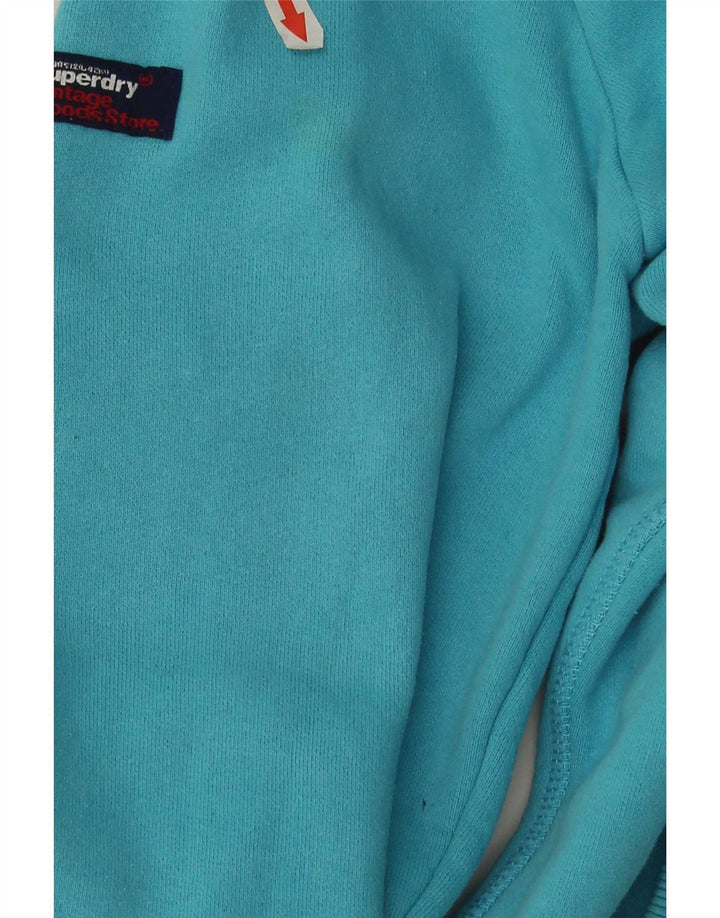 Ανδρικό γραφικό κουκούλα Superdry, μεσαίο μπλε βαμβακερό