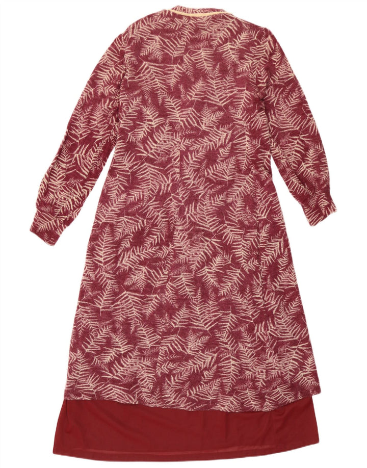 Hilton Γυναικείο Σετ 2 τεμαχίων UK 10 Small Burgundy Floral